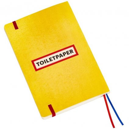 Jegyzetfüzet TOILETPAPER TOOTHPASTE 21 x 14 cm, piros, Seletti
