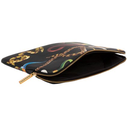 Laptop tok TOILETPAPER SNAKES 34,5 x 25 cm, fekete, Seletti