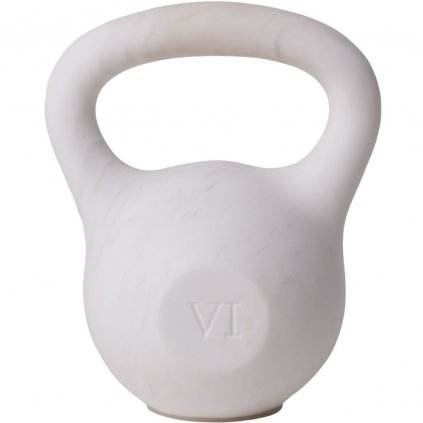 Kettlebell LVDIS 6 kg, fehér, márvány Seletti