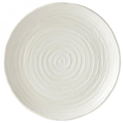 Lapostányér WHITE SPIRAL MIJ 29,5 cm, fehér