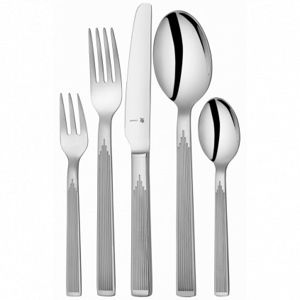 ART DECO evőeszköz készlet, 66 db, ezüst, WMF 