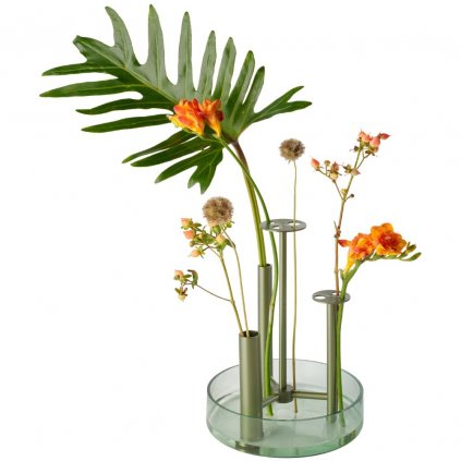 Váza IKERU 24 cm, zöld, üveg, Fritz Hansen