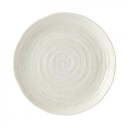 Oldaltányér WHITE SPIRAL 21,5 cm, fehér, MIJ