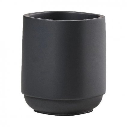 Fogkefe pohár TIME 10 cm, fekete, beton, Dánia zóna