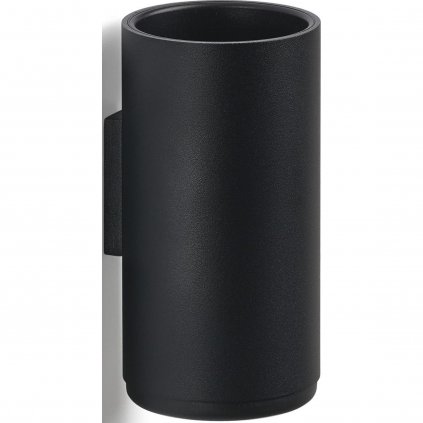 Fogkefe pohár RIM 14 cm, falra szerelhető, fekete, alumínium, Zone Denmark
