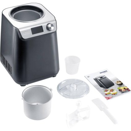Fagylalt és joghurtkészítő EZ 7407 1,2 l, fekete, Severin