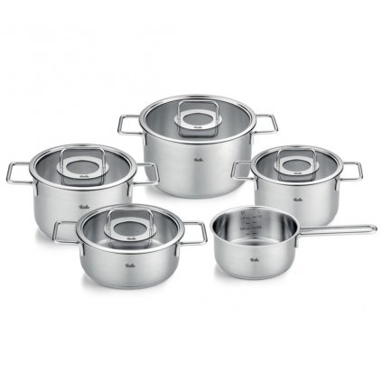 Edénykészlet PURE, szett 5, ezüst, rozsdamentes acél, Fissler