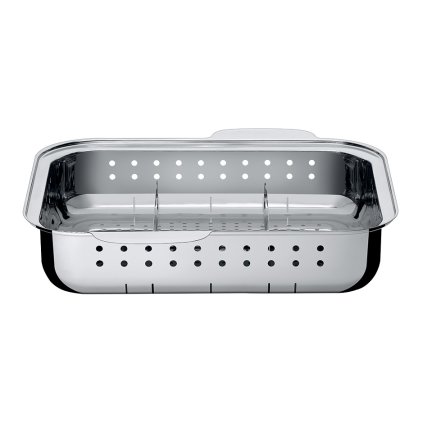 Magas párolóbetét Ecompact® tepsihez, rozsdamentes acél