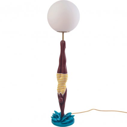 Stolní lampa LADY DIVER 95 cm, sárga, gyanta, Seletti