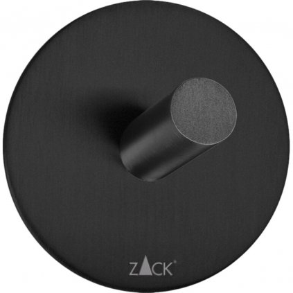 Törölköző akasztó DUPLO 5,5 cm, fekete, rozsdamentes acél, Zack