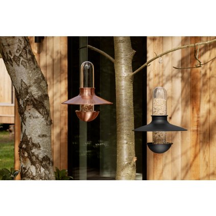 Madáretető DE LUXE 25 cm, fekete, rozsdamentes acél, Eva Solo