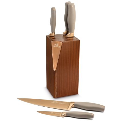 Késtartó blokk SEKI, késekkel COPPER, szett 6, Lion Sabatier