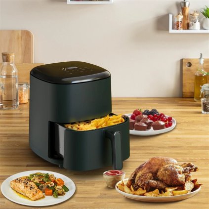 Forrólevegős fritőz EASY FRY MAX EY245310 5 l, zöld, Tefal