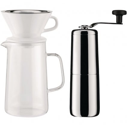 Lassú csepegtető kávéfőző LASSÚ COFFEE, kávéőrlő-val, Alessi