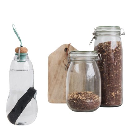Vizes palack EAU GOOD 800 ml, olíva, tritán, Black+Blum