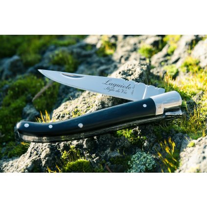 Zsebkés LUXURY, ebenfa markolattal, Laguiole