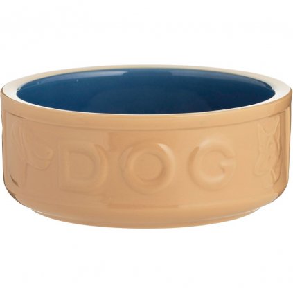 Kutyatál PETWARE CANE 18 cm, fahéj/kék, kőedény, Mason Cash