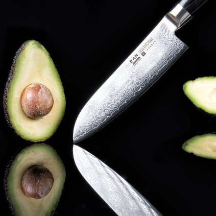 Santoku kés RAN PLUS 16,5 cm, fekete, Yaxell