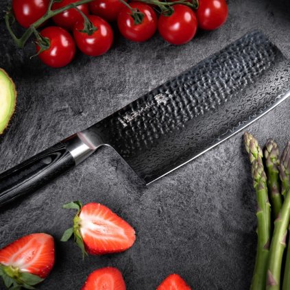Kínai kés ZEN 18 cm, fekete, Yaxell