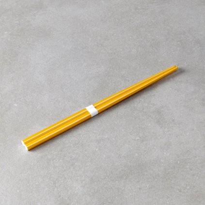 Evőpálcikák 22,5 cm, arany / fehér, bambusz, MIJ