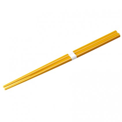Evőpálcikák 22,5 cm, arany / fehér, bambusz, MIJ