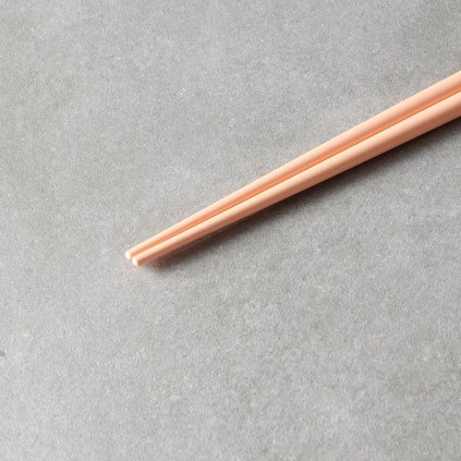 Evőpálcikák 22,5 cm, sárgabarack / fehér, bambusz, MIJ