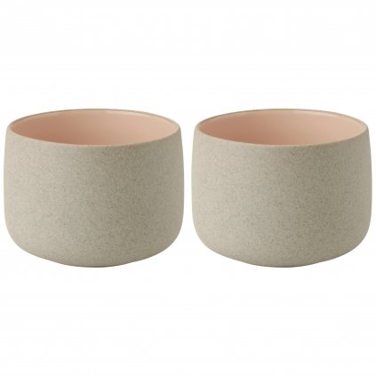 Stelton EMMA csésze, 150 ml, 2 db-os szett, rózsaszín, kőedény