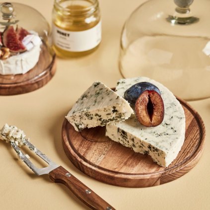 Nicolas Vahé FROMAGE tálaló tányér, 18 cm, barna, fa
