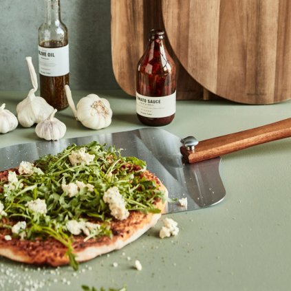 Nicolas Vahé pizza lapát, 30 cm, barna, rozsdamentes acél