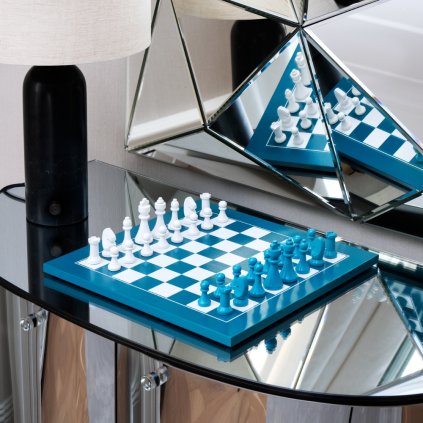 Printworks THE GAMBIT sakk, 35 cm, zöld, fa