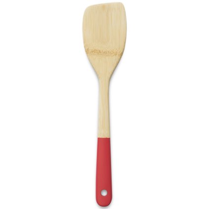 Pebbly NBA135 forgatólapát, 30 cm, bambusz, piros