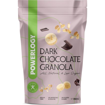 Powerlogy granola, 350 g, étcsokoládé
