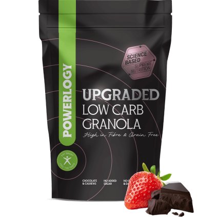 Powerlogy UPGRADED granola, 350 g, alacsony szénhidráttartalmú