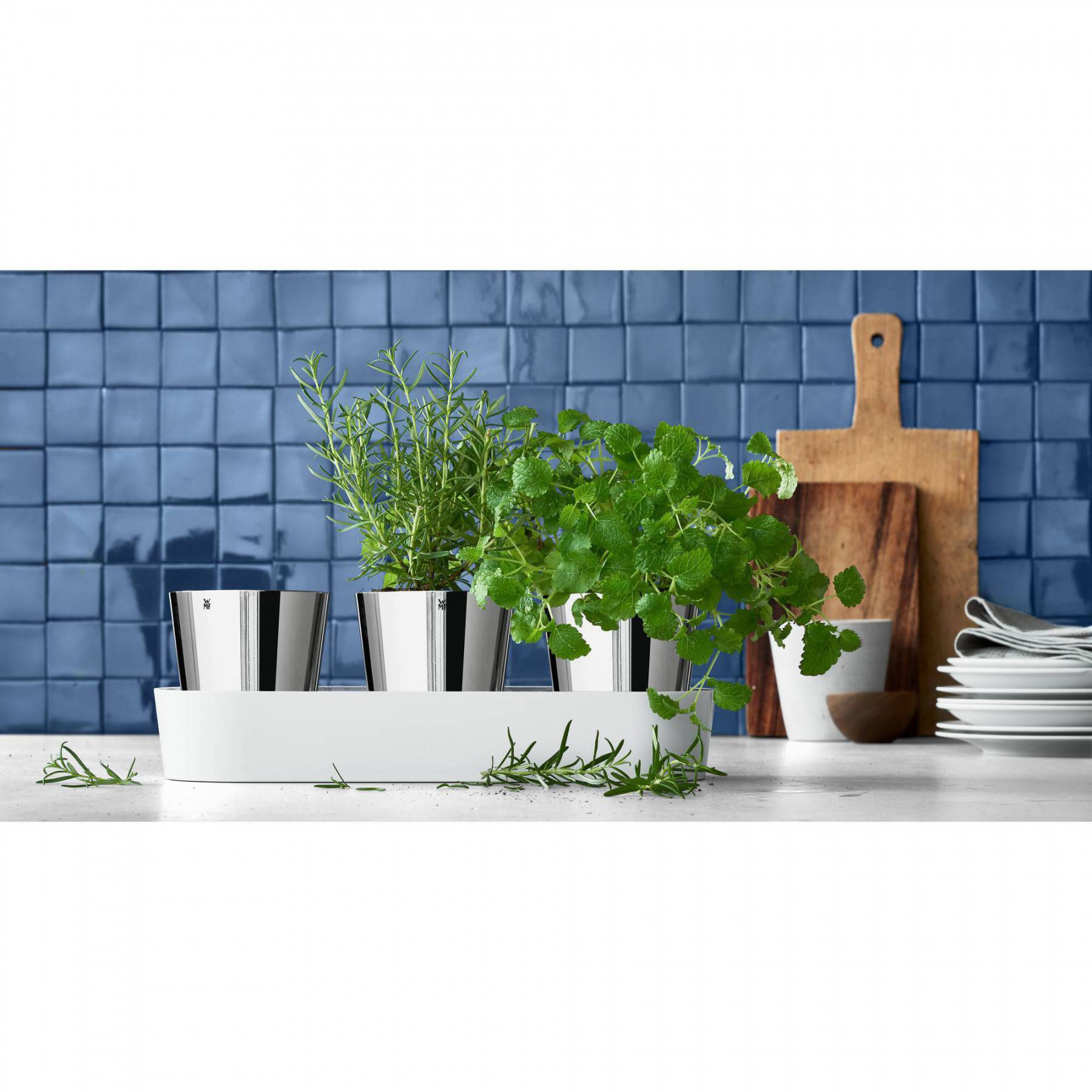 157166 5 samozavlazovaci kvetinac gourmet sada 3 ks bylinkova zahradka wmf