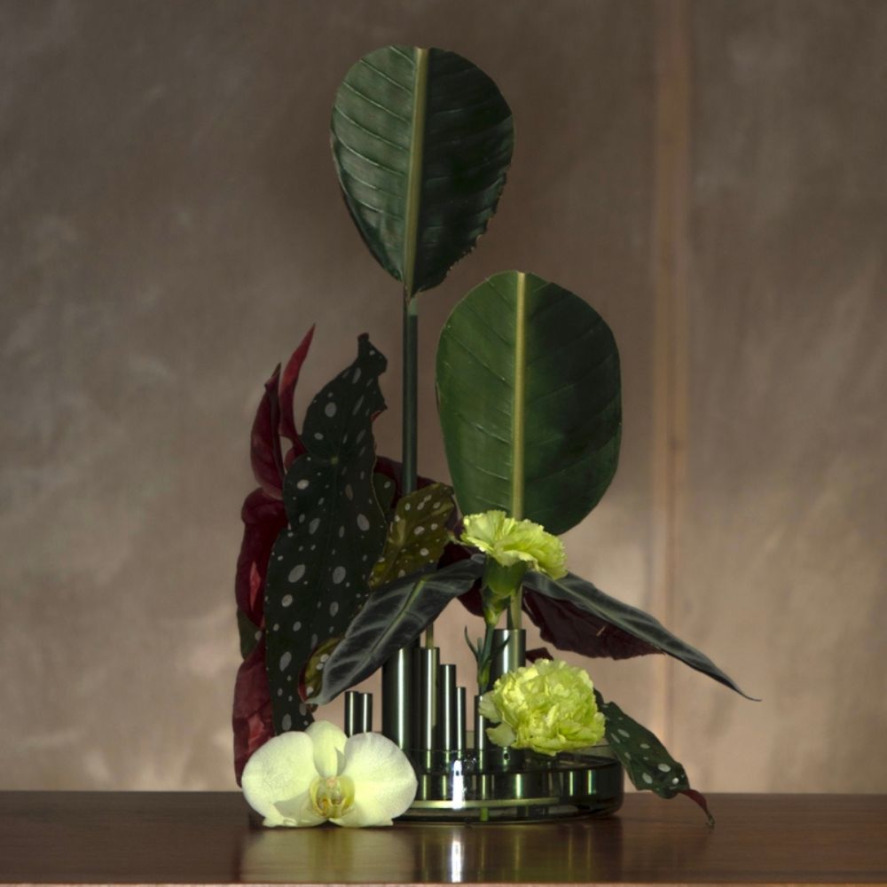 Váza IKERU 19 cm, zöld, üveg, Fritz Hansen