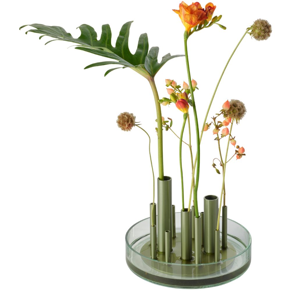 Váza IKERU 19 cm, zöld, üveg, Fritz Hansen