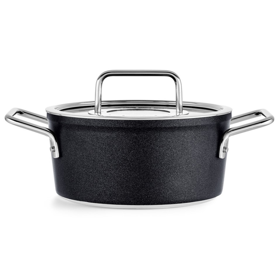 Magas lábas ADAMANT 18 cm, fekete, alumínium, Fissler