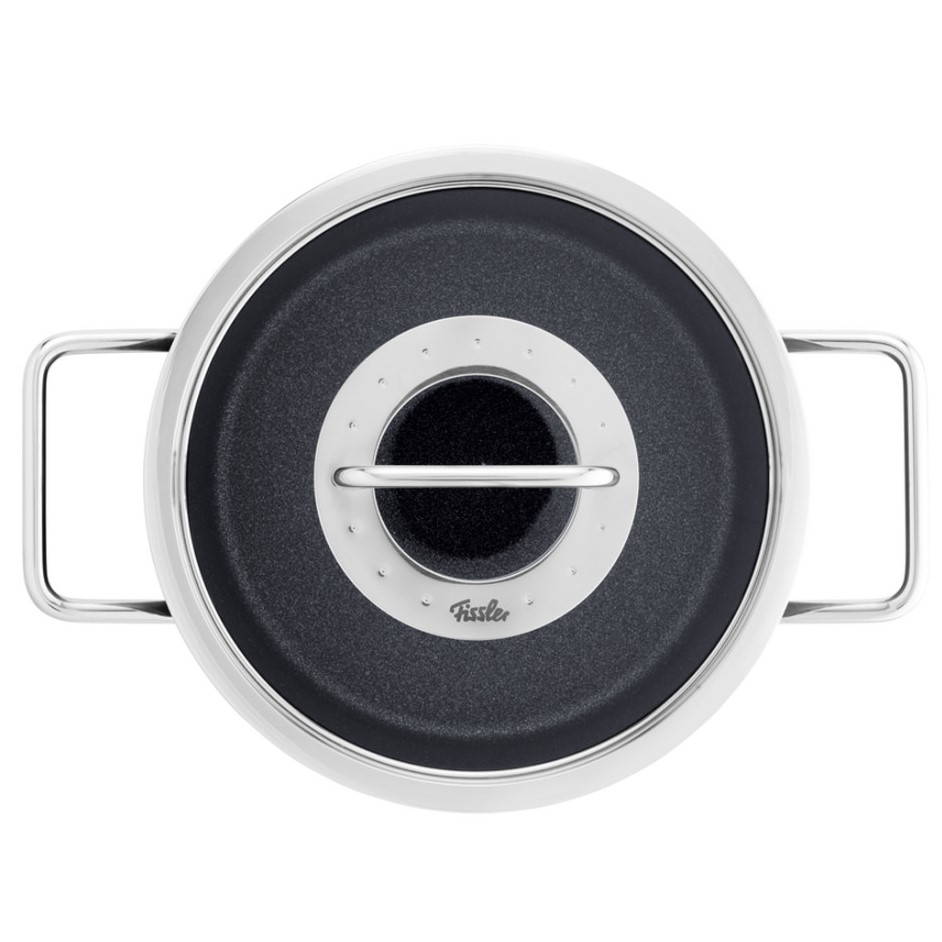 Magas lábas ADAMANT 18 cm, fekete, alumínium, Fissler
