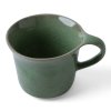 Csésze 150 ml, zöld, kerámia, MIJ