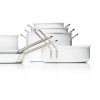 Mély serpenyő WHITE LINE 24 cm, tapadásmentes, fehér, Eva Solo