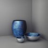 Stelton STOCKHOLM HORIZON váza, 16 cm, kék, alumínium