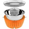 Faszén asztali grill XL, narancssárga LotusGrill