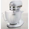 Üvegtál szilikonos fedővel, 4,83 liter, matt, KitchenAid