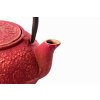 Teáskanna és teás csészék egy szettben SHANGHAI, 3 db, 600 ml, piros, Bredemeijer