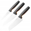 Késkészlet blokkal, FUNCTIONAL FORM, 3 db, fekete, Fiskars