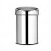 Érintős szemeteskosár TOUCH BIN 3 l, fényes acél, Brabantia