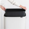 Érintős szemeteskosár BO 60 l, fehér, Brabantia