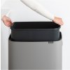 Érintős szemetes kosár Bo Touch Bin Brabantia ásványi szürke 60 l
