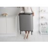 Érintős szemetes kosár Bo Touch Bin Brabantia ásványi szürke 60 l