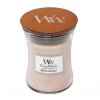 Illatosított gyertya Sea Salt & Vanilla WoodWick közepes váza